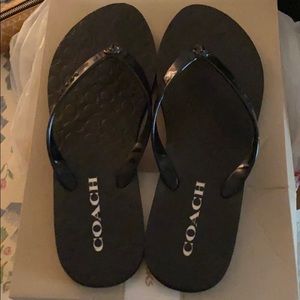 Coach flip flops